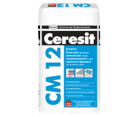 CERESIT CM-12 Еластична клеюча суміш для плитки і керамограніта, мішок 25 кг