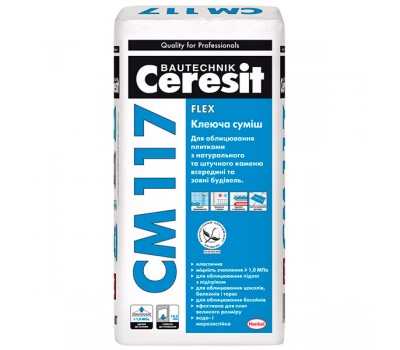 CERESIT CM-117 Клеюча суміш, мішок 25 кг