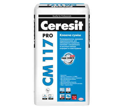CERESIT CM-117 PRO Клеюча суміш, мішок 27кг CERESIT CM-117 PRO Клеюча суміш, мішок 27кг