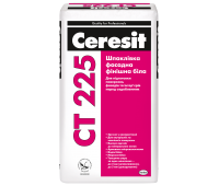 CERESIT CT-225 (белая) Шпаклевка фасадная финишная, мешок 25кг CERESIT CT-225 (белая) Шпаклевка фасадная финишная, мешок 25кг