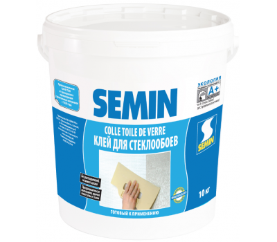 SEMIN COLLE TDV Клей готовый для стеклохолста (влагостойкий) , 10 кг SEMIN COLLE TDV Клей готовый для стеклохолста (влагостойкий) , 10 кг