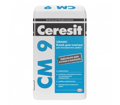 CERESIT CM-9 Клей для керамічної плитки Standard, мішок 25 кг