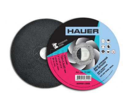 Hauer Диск отрезной по металлу, 125х2,0х22