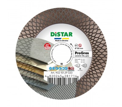 Круг алмазный Distar  1A1R 125х1.9x8/20x22,23 PRO Gres