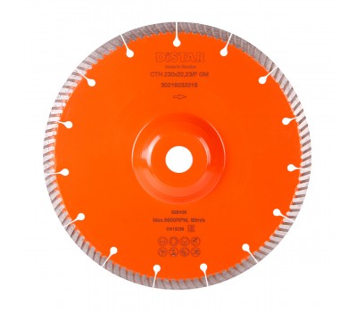 Круг алмазный Distar 1A1R Turbo 230x2,3x9x22,23/F Laser CTH 230x22,23F GM