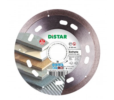 Круг алмазный Distar 1A1R 125x1,2/1,0x8x22,23 Decor Slim