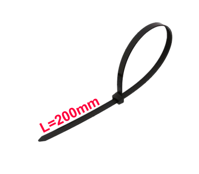 Хомут ХКН-L 2,5х200 нейлон черный