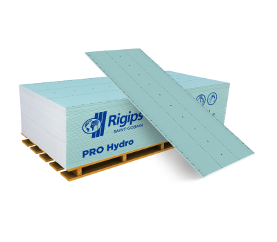 RIGIPS PRO Гипсокартон влагостойкий 2000*1200*12,5мм 4КРОМКИ