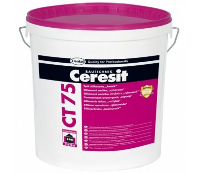 CERESIT CT-75 (2мм) БАЗА Штукатурка декоративна силіконова короїд, 25кг