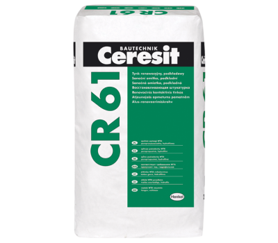 CERESIT CR-61 Реставрационная стартовая штукатурка,мішок 25кг