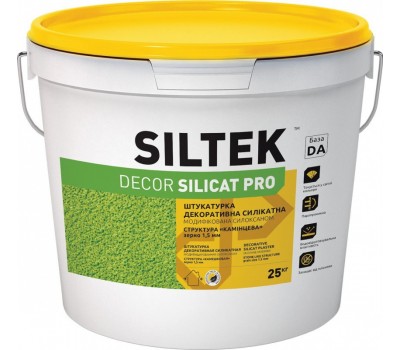 SILTEK Dеcor Silicat Pro Штукатурка силікатна декоративна камінцева 2,5 мм
