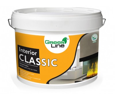 GREEN LINE Інтер'ерная акрилова фарба Interior Classik 10л