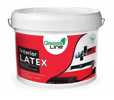 GREEN LINE Інтер'ерная латексна матова фарба Interior Latex 10 л GREEN LINE Інтер'ерная латексна матова фарба Interior Latex 10 л