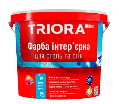 TRIORA Краска интерьерная для стен и потолоков 14 кг