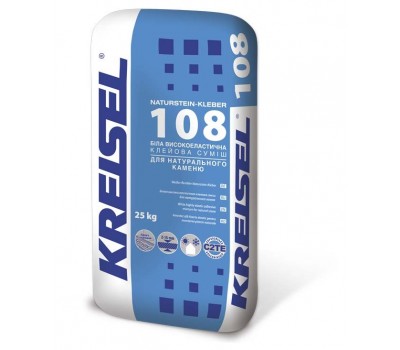 Kreisel 108 Клейова суміш д/натурал.камня біла еластична 25кг