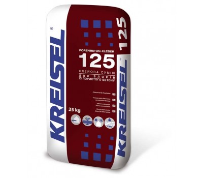 Kreisel 125 Суміш для кладки блоків з коміркового бетону  25кг (42)