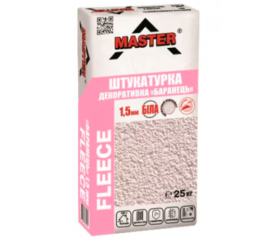 MASTER  BARASHEK Декоративна штукатурка зерно 2,0 мм біла, 25кг