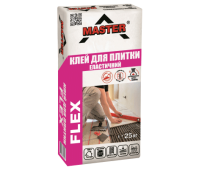 MASTER  FLEX Еластичний універсальний клей для облицювання камінів і теплих підлог, 25 кг