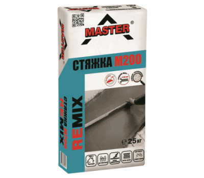MASTER  REMIX Ремонтна суміш для підлог-М200 сір., 25кг