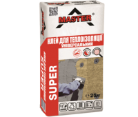 MASTER SUPER Еластичний універсальний клей для влаштування систем теплоізоляції, 25кг