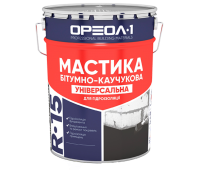 ОРЕОЛ Мастика битумная-каучуковая "Универсальная" 25 кг