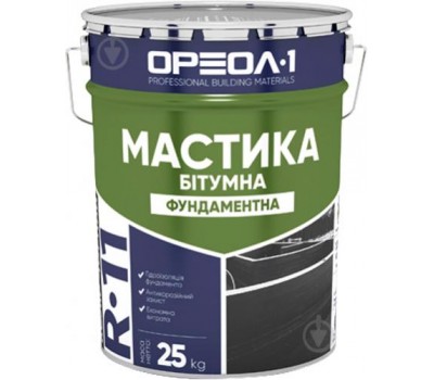 ОРЕОЛ Мастика битумная "фундаментная" 25 кг