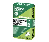 ПОЛІПЛАСТ ПСТ-114 Клейова суміш для систем утеплення  25кг