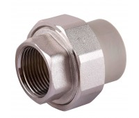 Муфта разборная внутр.резьба (металл) PPR Vsplast 20х1/2''  1017