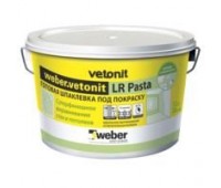 Шпаклівка Vetonit LR Pasta WEBER готова шпаклівка 20кг