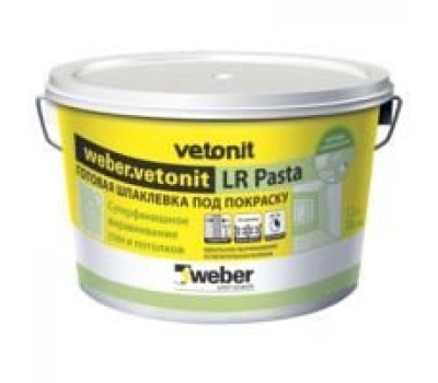 Шпаклівка Vetonit LR Pasta WEBER готова шпаклівка 20кг