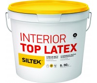 SILTEK Interior Top Latex Фарба латексна інтер'єрна. Стійка до миття 9л