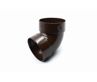 RainWay Отвод двухмуфтовый 67° 100 мм, коричневый